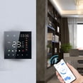 thumbnail image 3 of Smart Tuya WiFi Thermostat Voice Control 3A Digital Programmable LCD Display Touchscreen Underfloor Heating Temperature Controller Digital Intelligent Wall Thermostat for Water Heating Compatible, 3 of 8