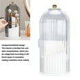 thumbnail image 4 of Porte-pinceaux de Maquillage, Contenant Transparent pour Pinceaux de Maquillage avec Couvercle Antipoussière, Porte-Cosmétiques Rotatif, Gobelet de Rangement, Décor Élégant pour Salle de Bain, Coiffeuse, Bureau, 4 of 7