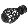 thumbnail image 3 of yuksok Embouts d'Extrémité de Tringle/pôle de Rideau de Fenêtre Têtes s pour Tiges de Diamètre Intérieur 28mm 2-Black, 3 of 6