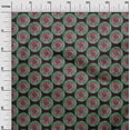 thumbnail image 3 of oneOone Rayon Green Fabric Asian Mandala Sewing Craft Projects Fabric Prints By Yard 56 Inch Wide, 3 of 4