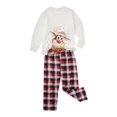 thumbnail image 1 of Family Matching Pajamas Set, O-Neck Long Sleeve Tops+ Long Pants,dog's clothes, 1 of 9