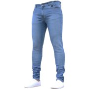FYEGRE Wide Leg Jeans Men's Denim Jeans with Wash for Hop Workwear and Casual Blue XXL-36