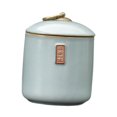 thumbnail image 2 of Luzkey Ceramic Tea Storage Jar Container Case Table Centerpiece Tank Home Decor Tea Canister with Airtight Lid for Candy Nuts Pantry White, 2 of 8