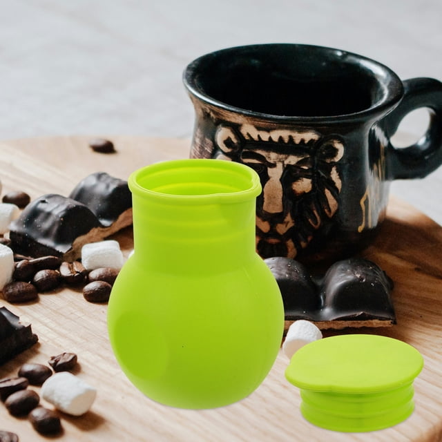OULII 3Pcs Green Silicone Melting Pots for Baking Chocolate Butter and Candy Melting