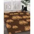 thumbnail image 3 of Ahgly Tapis Rectangulaire Lavable en Machine Intérieur Rouge Nuit, 5 Pieds x 7 Pieds, 3 of 7