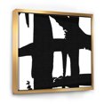 thumbnail image 1 of Sentiers Croisés Noir et Blanc II - Toile Encadrée Moderne et Contemporaine, 1 of 3
