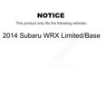 thumbnail image 2 of Transit Auto Front Hub Bearing Assembly Disc Brake Rotors and Ceramic Pads Kit for Car 2014 Subaru WRX Limited Base KBB-122051, 2 of 11