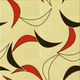 thumbnail image 1 of Ahgly Company Tapis d'Intérieur Lavable en Machine Carré Transitionnel Jaune Soleil, 5 Pieds Carré, 1 of 7