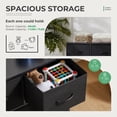 thumbnail image 4 of EDX Commo à 5 Tiroirs pour Chambre, Petite Armoire de Rangement en Tissu, Noire, 4 of 8