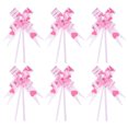 thumbnail image 1 of Unique Bargains 3.3inch Pull Bows Gift Wrapping Pull Bow Heart Pattern Baskets Present Bows Ribbon Pink 100 Pcs, 1 of 6