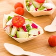 thumbnail image 3 of simhoa Lot de 50 Plateaux Alimentaires en Papier Plateau Jetable Bateau de Service pour Aliments 12x6 cm, 3 of 8