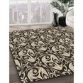 thumbnail image 3 of Ahgly Company Tapis d'Intérieur Lavable en Machine Carré Transitionnel Gris Minuit, 4 Pieds Carré, 3 of 7