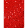 thumbnail image 4 of Alvivi Robe Tutu de Ballet à Paillettes pour Filles, Justaucorps de Danse et de Gymnastique, Jupe Rouge, Taille 4-5, 4 of 7