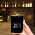 thumbnail image 4 of 8oz Noir C'est Ce Que Je Fais Flask L1, 4 of 4
