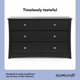 thumbnail image 3 of Commode Double à 6 Tiroirs Crescent de Storkcraft, 3 of 11