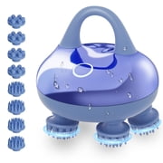 Comfier Cordless Scalp Massager with 3 Kneading Modes,Waterproof, Head & Pet Scratcher,Gift for Women(Blue).