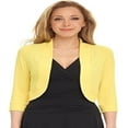 thumbnail image 2 of Gupgi Women Shrug Cardigan Open Front Solid Color Bolero Jacket Cropped Coat, 2 of 7