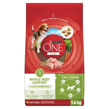 Purina ONE +Plus Whole Body Support with Real Chicken, Dry Dog Food, 1.6 kg