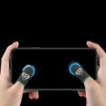 thumbnail image 3 of 2 Pieces Finger Sleeves Gaming Mobile Game Controllers Finger Thumb Sleeves Set, Anti-Sweat Breathable Touchscreen Finger Sleeve - Green, 3 of 8