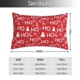 thumbnail image 2 of Kdxio Housses de Coussins Imprimé Hoho de Noël Décoration de Chambre Rectangulaire Deux Côtés Imprimé-14"x20 Pouces, 2 of 6