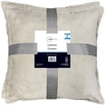 thumbnail image 4 of Mainstays Decorative Cushion, Dura Velvet, 18x18 in, Taupe, 2-Pack, 4 of 5