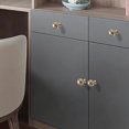 thumbnail image 4 of Drawer Pulls French Style Single Hole Metal Golden Handle for Wardrobe Door Shoe Cabinet, 4 of 7