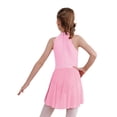 thumbnail image 2 of Jhaoyu Robe Justaucorps de Ballet pour Filles Enfants avec Strass Robe de Patinage Artistique sur Glace Tenue de Danse Lyrique Contemporaine Rose 16, 2 of 7