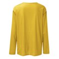 thumbnail image 5 of Timegard Womens Tops Long Sleeve Round Neck Solid Color Basic Tee Fall Casual Comfy Loose Tops Blouse, 5 of 5