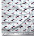 thumbnail image 1 of Soimoi Poly Georgette Fabric Waves,Bubbles & Fish Ocean Decor Fabric Printed Yard 52 Inch Wide, 1 of 3