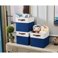 thumbnail image 3 of DECOMOMO Bac de Rangement Pliable Robuste [Lot de 4] avec Poignées pour Organiser Étagère Chambre de Bébé, 3 of 4