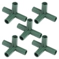 thumbnail image 1 of Connectors for Greenhouse 3 Way 4 Way and 5 Way Joints with Sturdy Support Poles & Gardening Accessory Kit 5PC Set, 1 of 3