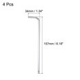 thumbnail image 2 of Uxcell 3/16" Ball End Hex Wrench, L Shaped Long Arm CR-V Repairing Tool, SAE 4 Pack, 2 of 5