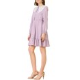 thumbnail image 4 of INSPIRE CHIC Robe Rétro pour Femme à Ourlet Volanté, Ligne A, Dentelle, Panneau, Col Peter Pan, m Rose, 4 of 6