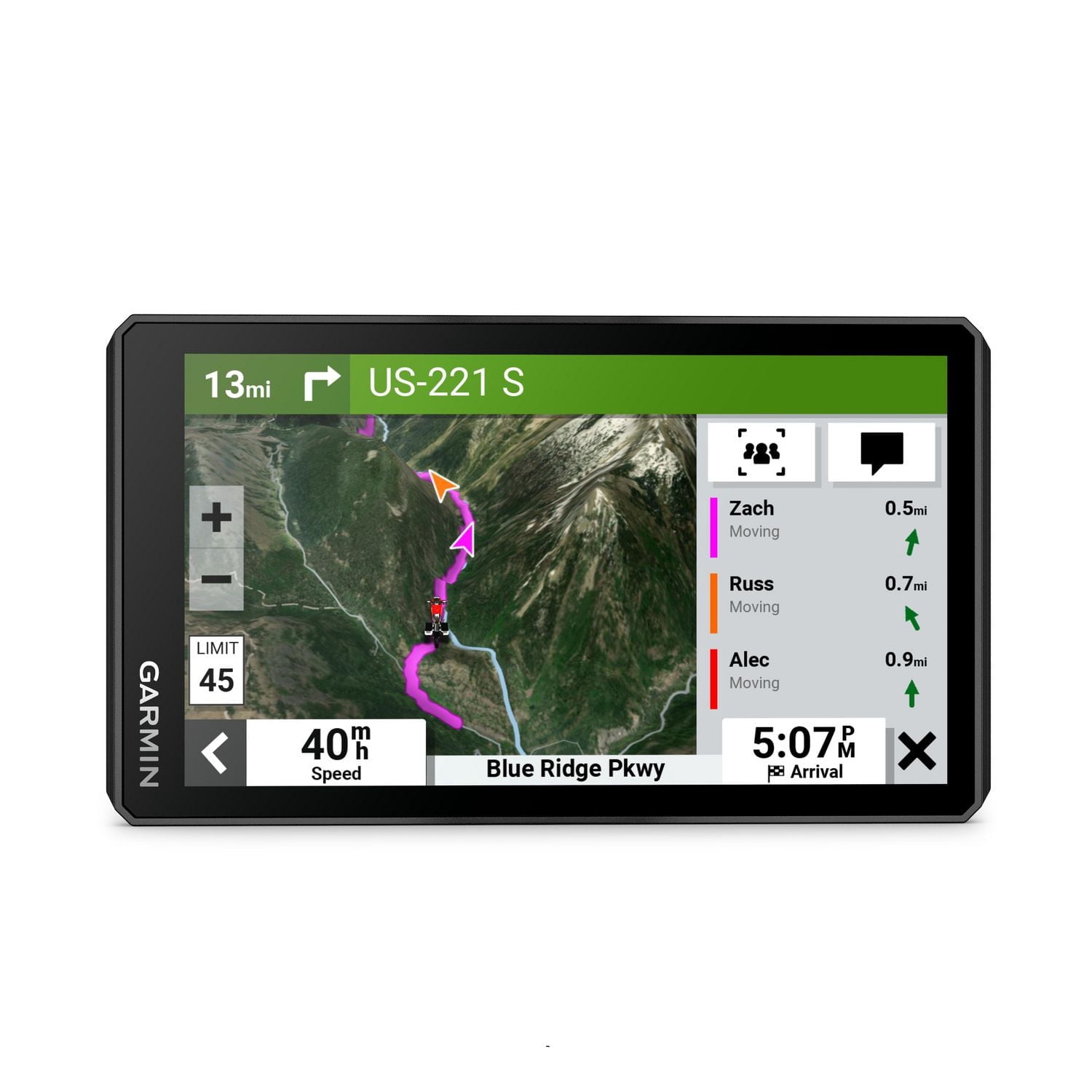 Garmin zūmo XT2 Weather Resistant Bluetooth Motorcycle GPS Navigator with 6-in Glove Friendly Touchscreen Display - Black