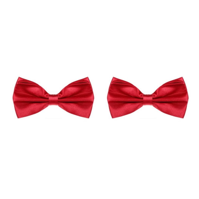 ZLight Wedding Bow Tie Durable And Tear-resistant Fine Stitching Tuxedo Bow Tie 2Set
