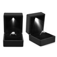 thumbnail image 4 of LED Ring Box Illuminée Boîte à Bagues pour Demande de Mariage avec Éclairage Intérieur LED pour Mariage de Fiançailles, 4 of 7