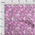 thumbnail image 2 of oneOone Rayon Fuschia Pink Fabric Tropical Sewing Craft Projects Fabric Prints By Yard 56 Inch Wide, 2 of 5