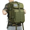 thumbnail image 2 of Sac à Dos Imperméable en Nylon 30 L/50 L, Sac Militaire d'Extérieur pour Randonnée, Pêche, Chasse, Camping et Randonnée, Noir (50 L), 2 of 5