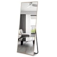 thumbnail image 2 of NeuType Full Length Floor Mirror Rectangular Gold 65"x22", 2 of 6