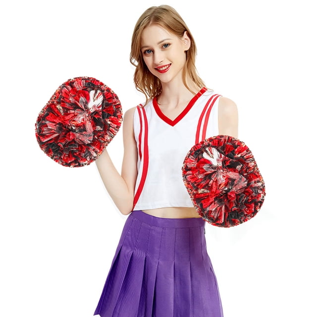 BKER Cheerleading Handheld Colorful Flower Event Sports Performance Activities Cheering Supplies Lightweight Handle Design Anti Slip Off