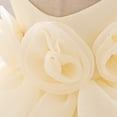 thumbnail image 4 of WEAIXIMIUNG Robes Florales Courtes pour Adolescentes, Robe de Fête Sans Manches, Couleur Unie, Robe de Fête d'Anniversaire avec Bandeau, 4 of 4