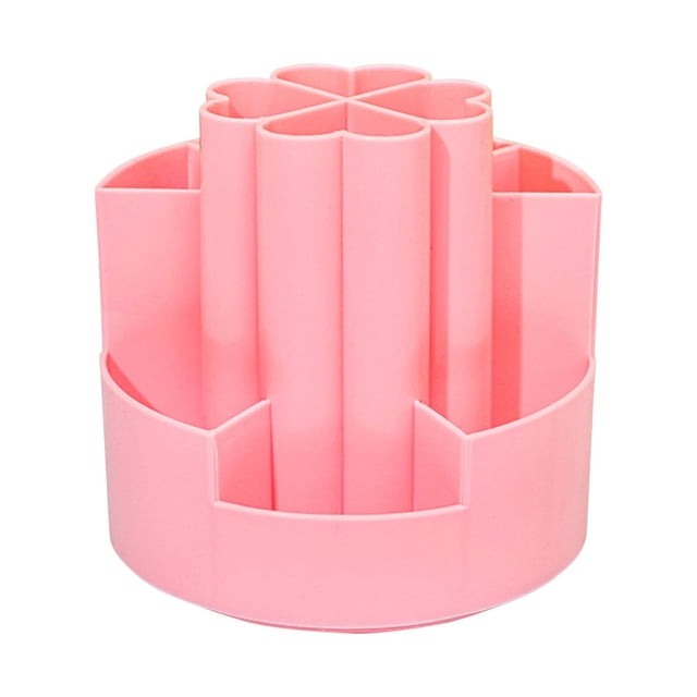 EGNMCR Pencil Holder for Desk Pencil Case Pencil Pouch Four-leaf Rotary Pen Student's Large Capacity Desktop Storage And Sorting Box Multi Functional Office Pen Box Rotating pen holder