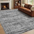 thumbnail image 2 of x Area Rug Living Room Rugs Washable Neutral Modern Abstract Soft Thin Large Rug Indoor Floor No Slip Rug Carpet for Bedroom Under Dining Table Home Office Decor Grey, 2 of 9
