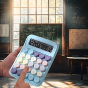 TopLLC Office & Stationery Basic Standard Calculators Mini Digital Desktop Calculator With 12-Digit LCD Display- Calculator Pocket Size For Home School For Kids A calculator