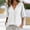 🔥 White, variant on Sentmoon Short Sleeve Womens Tops Summer Solid Color Women Clothing V Neck Button Down Regular Fit Casual Hawaiian Woman Shirts
