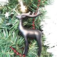 thumbnail image 2 of Holiday Time Resin Reindeer - Black, 2 of 2