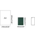 thumbnail image 3 of Carnet de notes A7 en cuir, 9 x 14 cm, 256 pages, Mini carnet de voyage, cadeau d'anniversaire, pour femme et homme, bloc-notes, agenda personnel, noir, 3 of 5