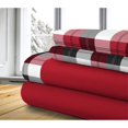 thumbnail image 1 of Safdie & Co. Literie Ultra Doux Ensemble de Draps en Molleton Thérapeutique 3PC Lit Simple Carreaux d'Hiver, 1 of 1