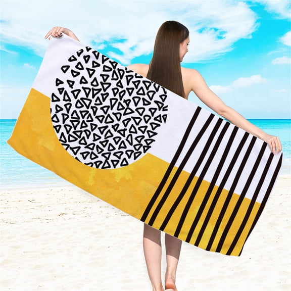 Dvkptbk Beach Towel Camping Essentials Double-sided Printed Beach Towel Superfine Fiber Adult Swimming Bath Towel Wholesale Quick Drying Double-sided Velvet - Summer Savings Clearance on Clearance