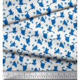 thumbnail image 2 of Soimoi Georgette Viscose Fabric Wool & Cat Animal Print Sewing Fabric Yard 42 Inch Wide, 2 of 3